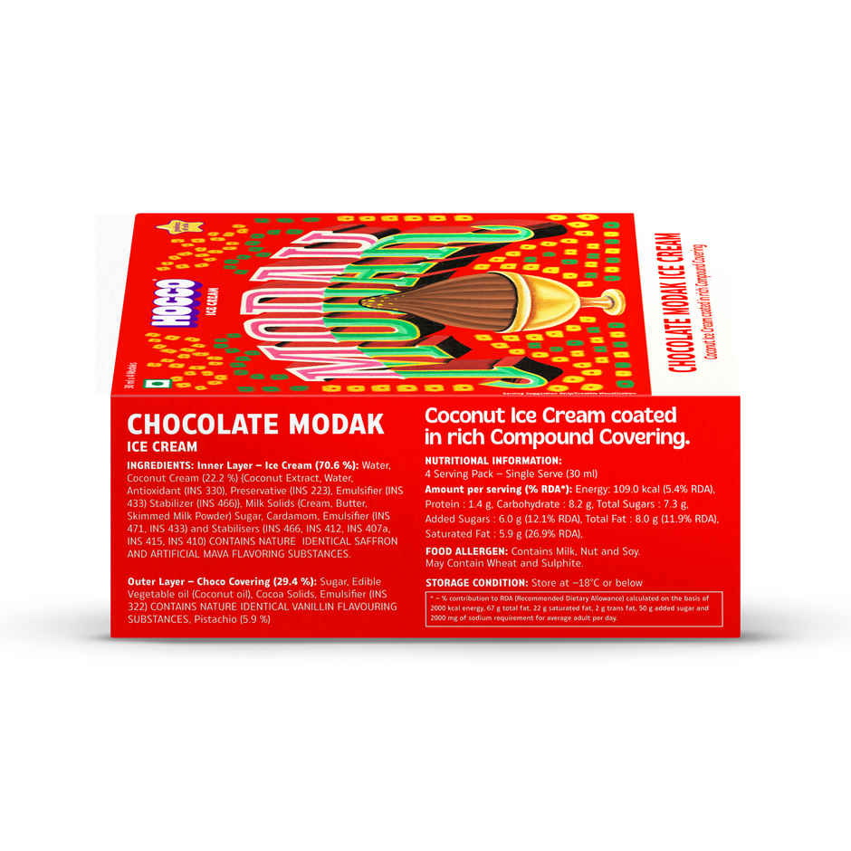Hocco Ice Creams Chocolate Modak