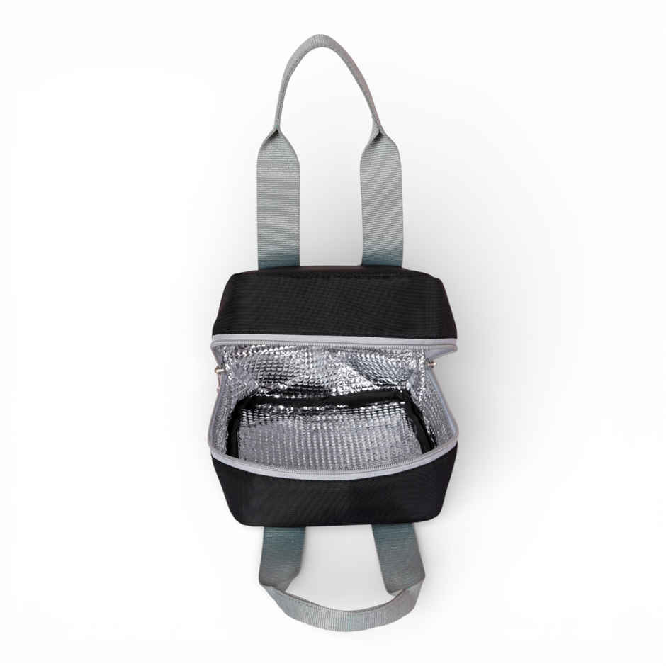 HOOM Solid Colour Lunch Bag with Met-PET Insulation & Front Pocket | Fresh and Warm for Longer