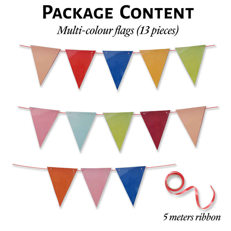 Colorful Bunting Banner for Decoration | Propcon