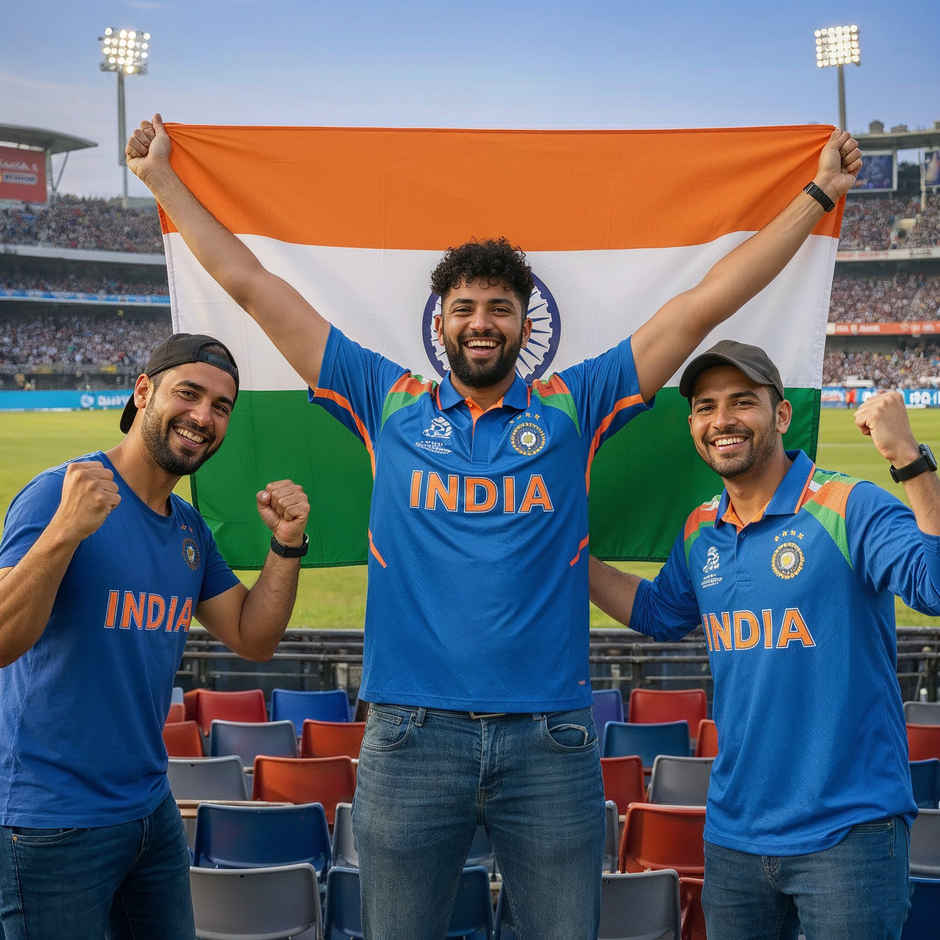 Indian Flag Medium | 3 x 4.5 ft | Tricolor Flag for Cricket Match Parties | Propcon