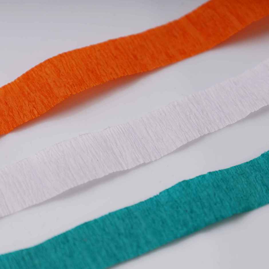 Tricolour Paper Crepe Rolls | Pack of 12 | Propcon
