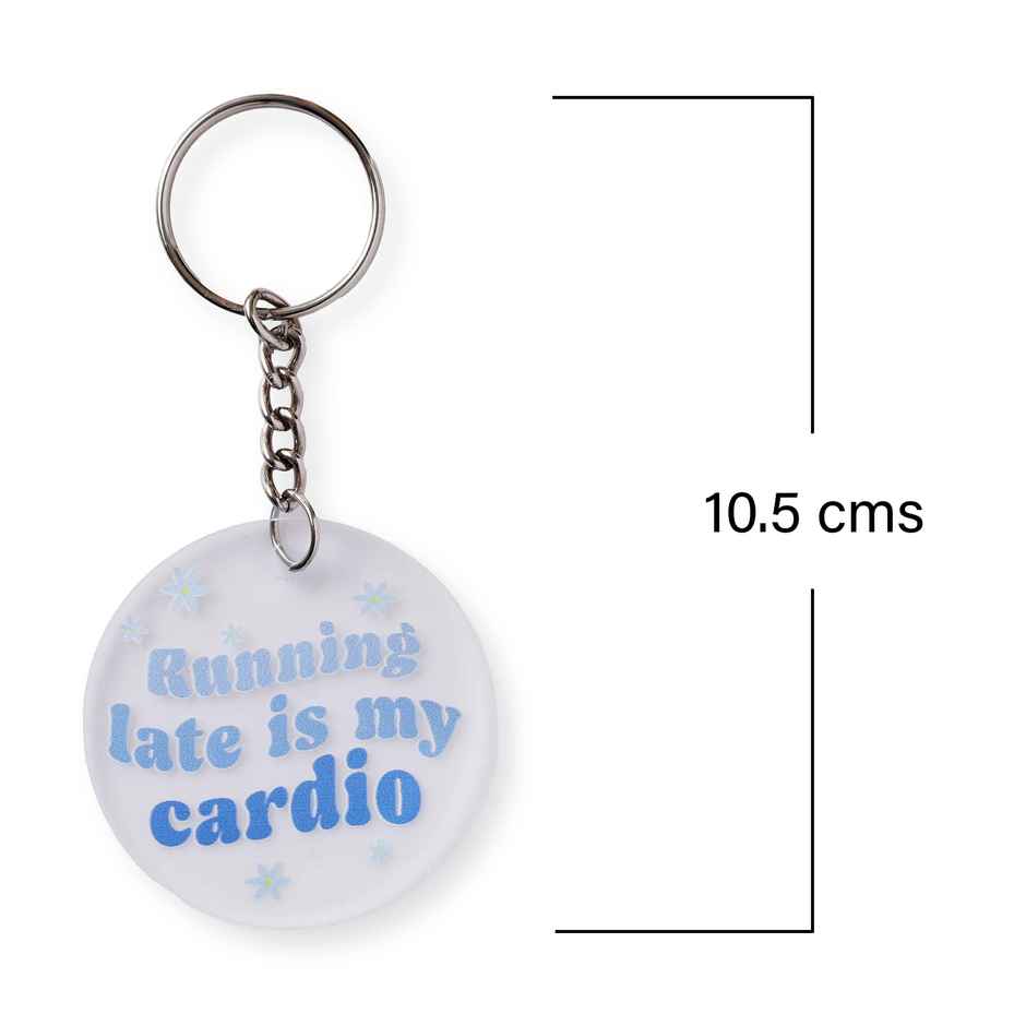 Running Late Keychain | Oye Happy