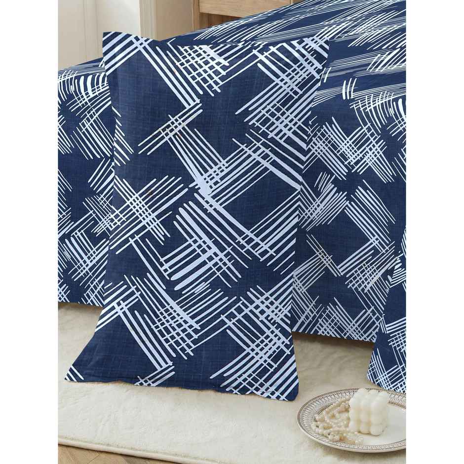Dream Living 115 GSM Double Bedsheet Set |220 x 240 cm| With 2 Pillow Covers