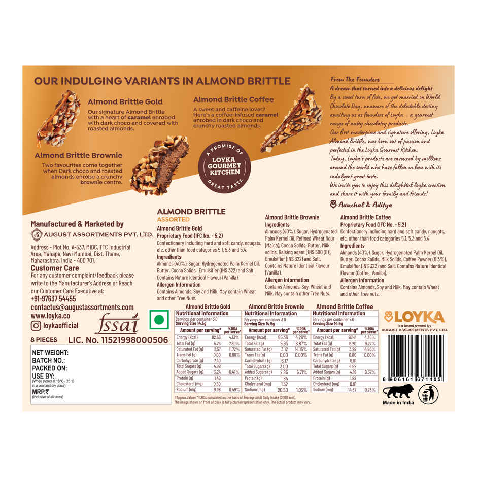 Loyka Almond Brittle Assorted Box