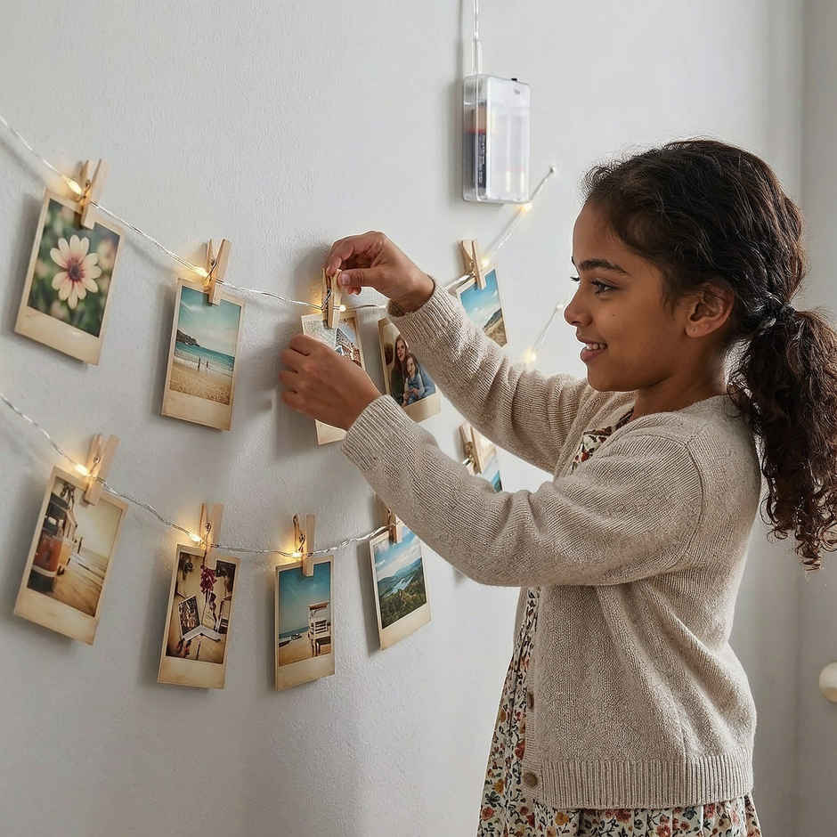 String Lights with Photo Clips | Happy Mail