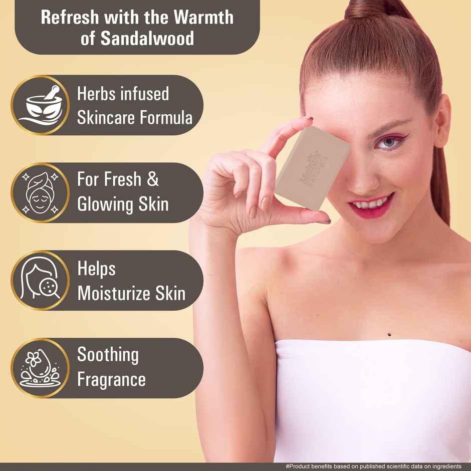Multani Natural Sandalwood Handmade Soap | Hydrates and Rejuvenates Dry Skin