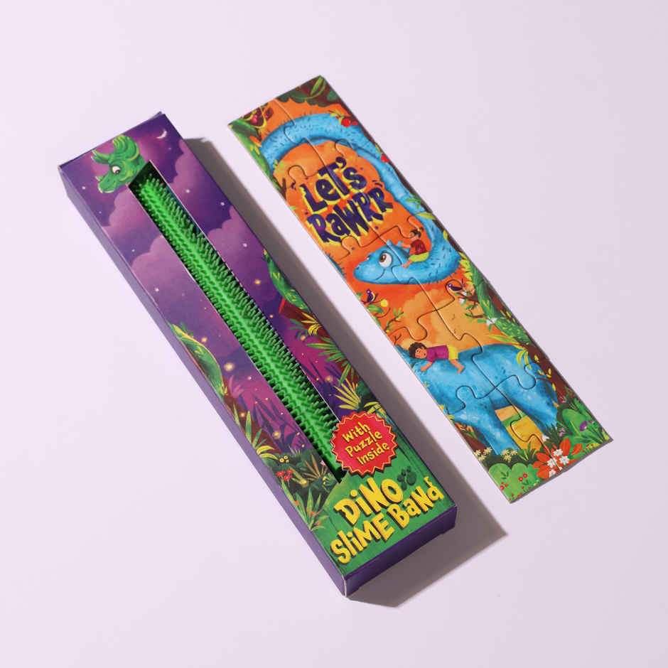 Green Dino Stretchable Slime Band | Phool