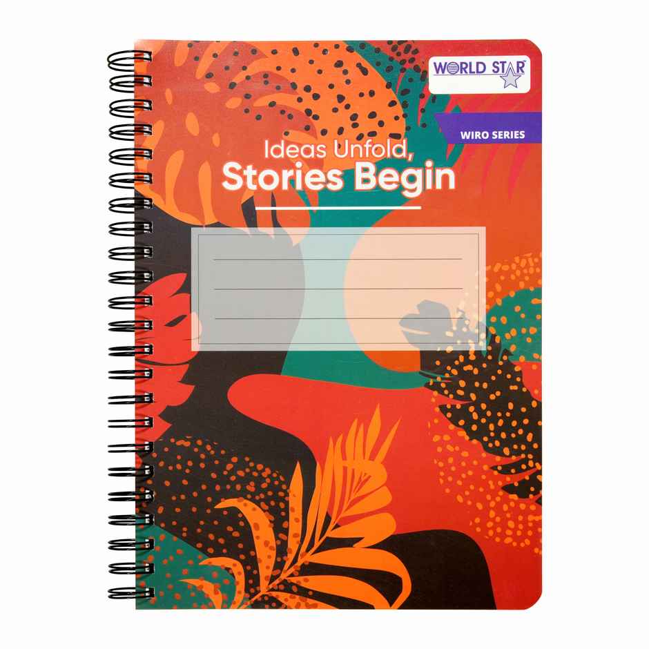 ABK Single Subject Spiral Ruled Notebook Soft Cover | 288 Pages, A4 -29.7 x 21 cm