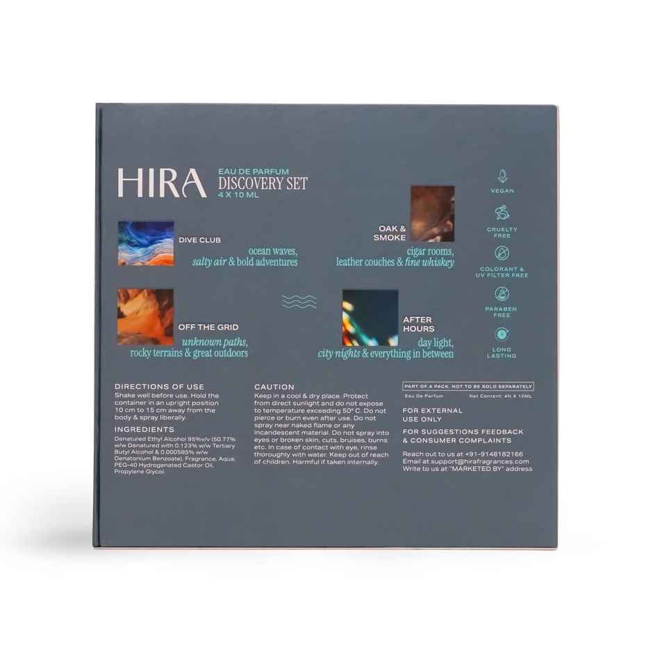 HIRA Discovery Set for Him | EDP | Dive Club, Oak & Smoke, Off The Grid, After Hours