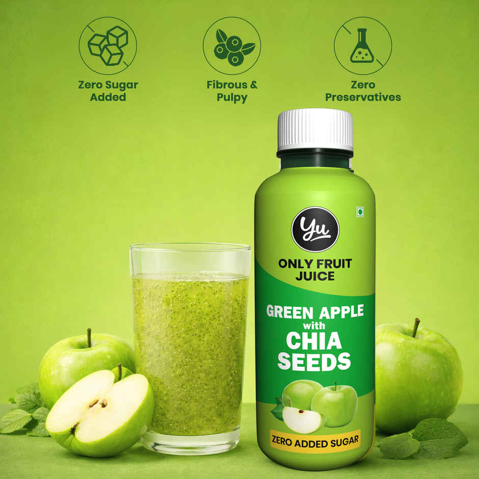 Yu Green Apple with Chia Seeds - Only Fruit Juice