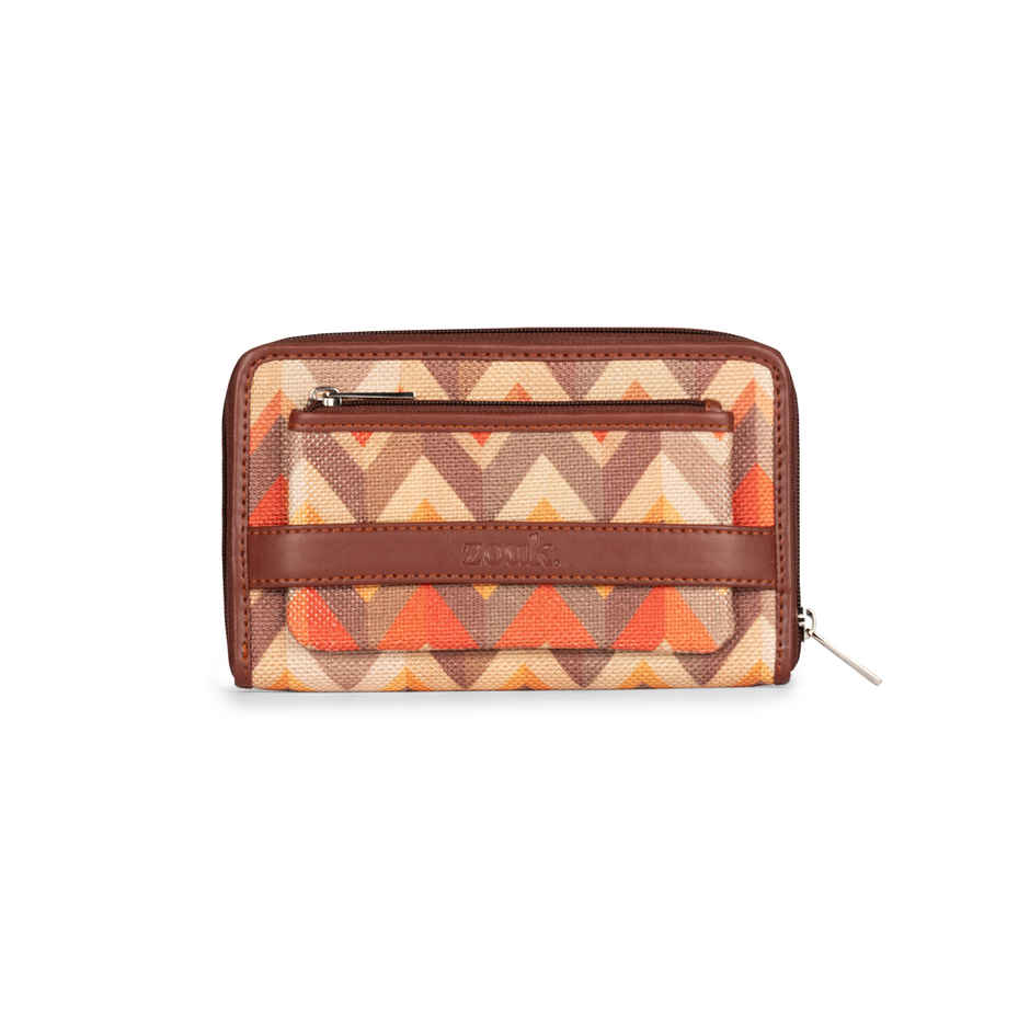 Zouk Tidal Wave Classic Zipper Wallet (CFC) - Orange