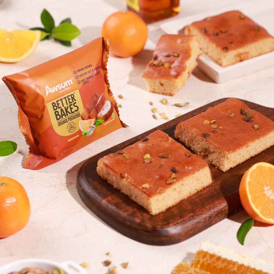 Awsum Better Bakes Orange Pistachio Cake | Bakery Delight