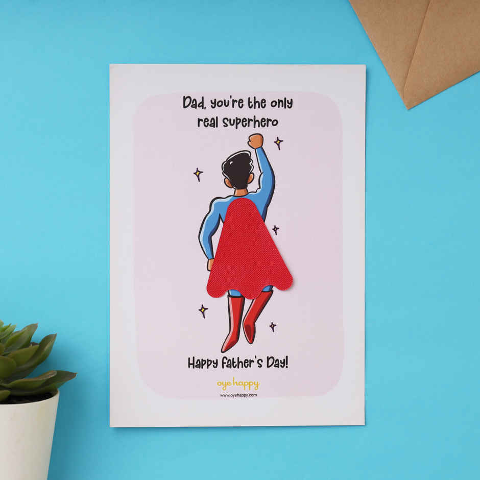 Superdad Greeting Card | Oye Happy