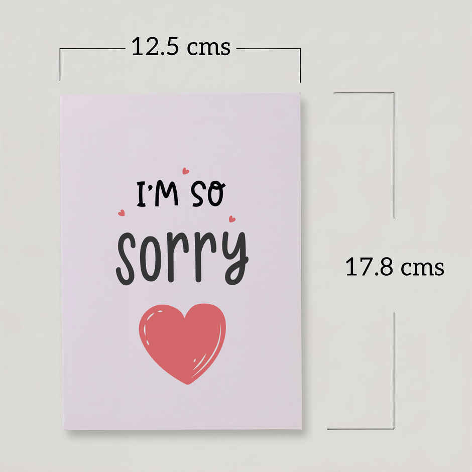 Sorry Reflective Mirror Card | Oye Happy