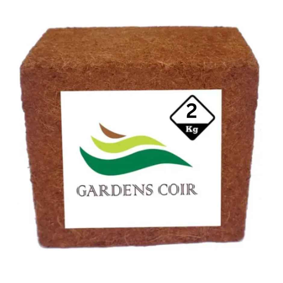 Gardens Coir Cocopeat Block | 10.5X15 cm | Home Gardening