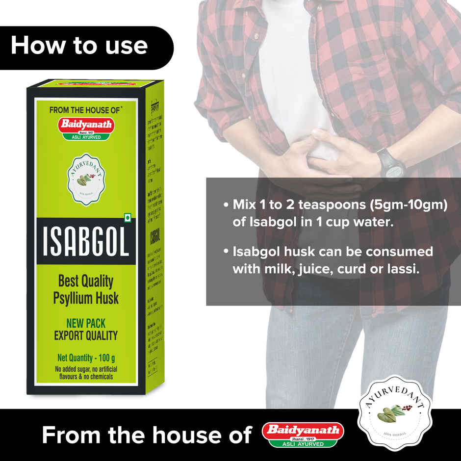 Baidyanath Ayurvedant Isabgol Psyllium Husk Powder