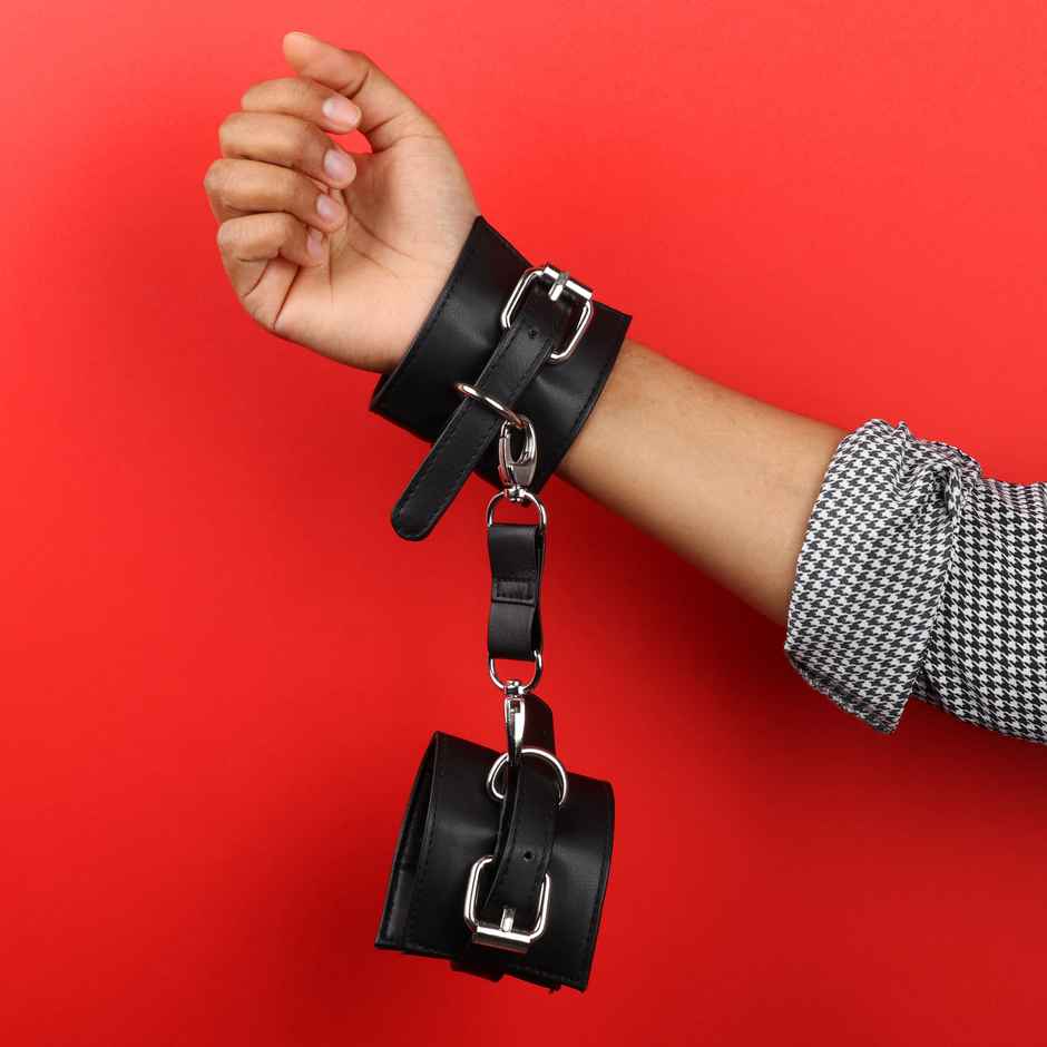 Intimate Leather Handcuffs | Adult Games & Accessories | Happy Mail