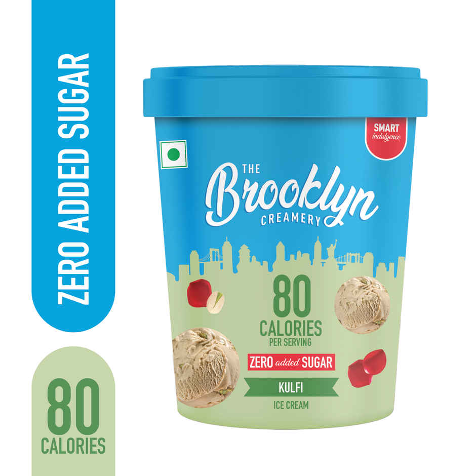 The Brooklyn Creamery Kulfi Ice Cream Cup |Low Calorie Zero Added Sugar