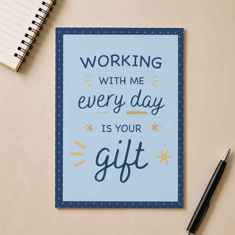 Working With Me Is Your Gift Greeting Card | Happy Mail
