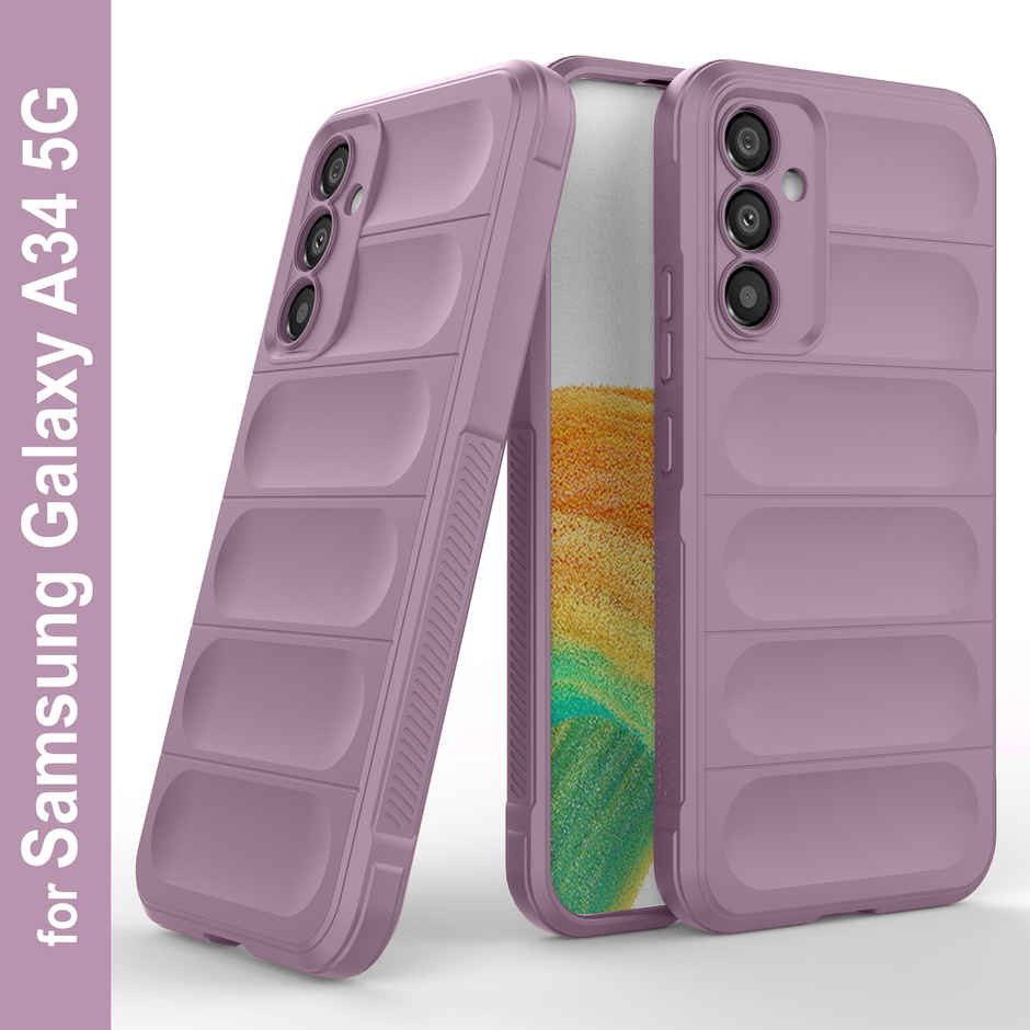 Zapcase Back Cover for Samsung Galaxy A34 5G | Magic-Lavender