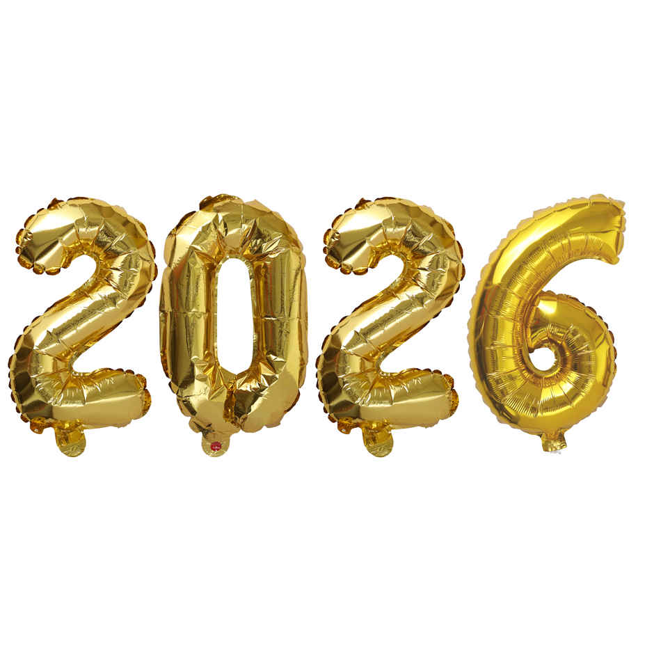 Happy New Year Party Kit | Banner + 2026 Foil Balloons | Party Decoration | Party Needs| Propcon