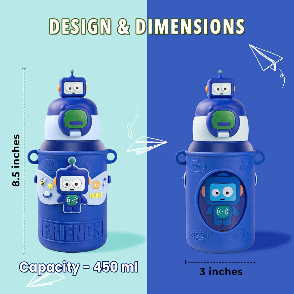 Birch & Co. Kids Water Bottle | Dark Blue