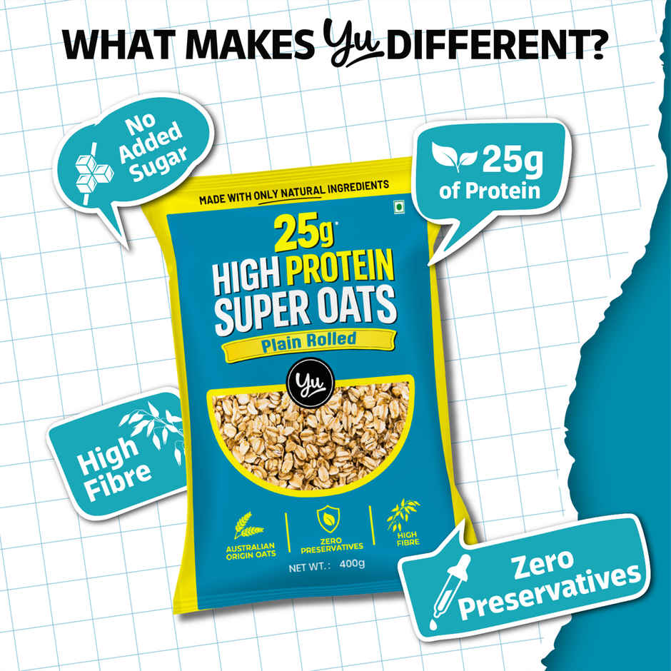 Yu High Protein Plain Rolled Oats