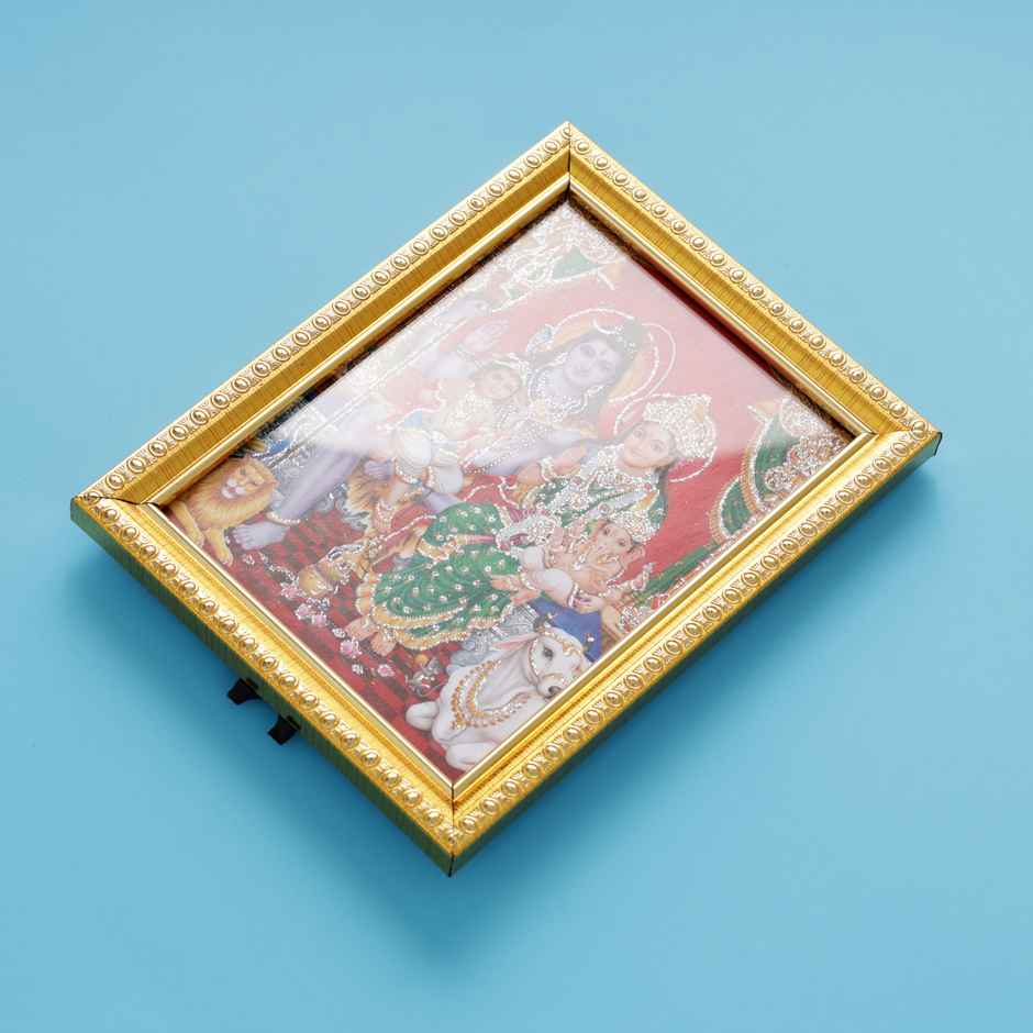 Shiv Parivar God Photo Frame | Hindu Deity | 8 x 6 Inch | Oye Happy