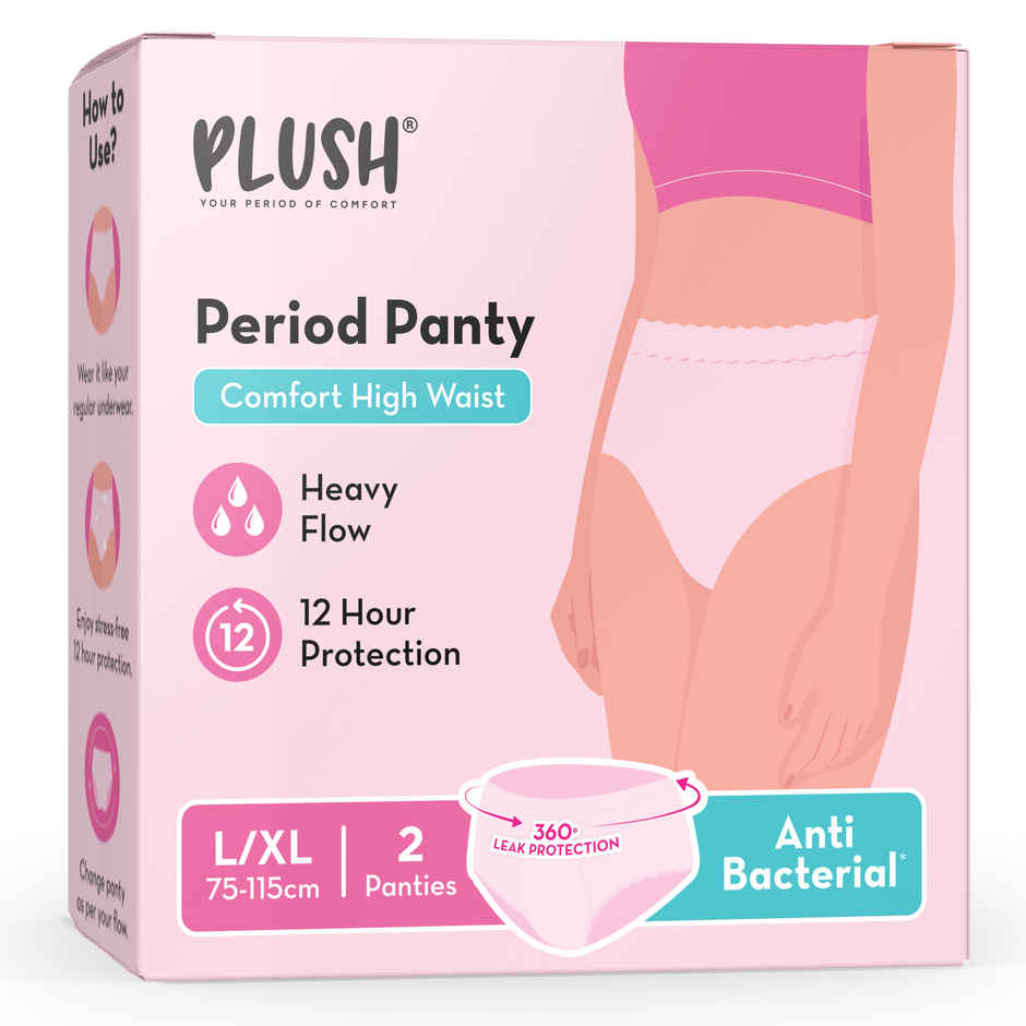 Plush Period Panty High Waist | Disposable | L-XL