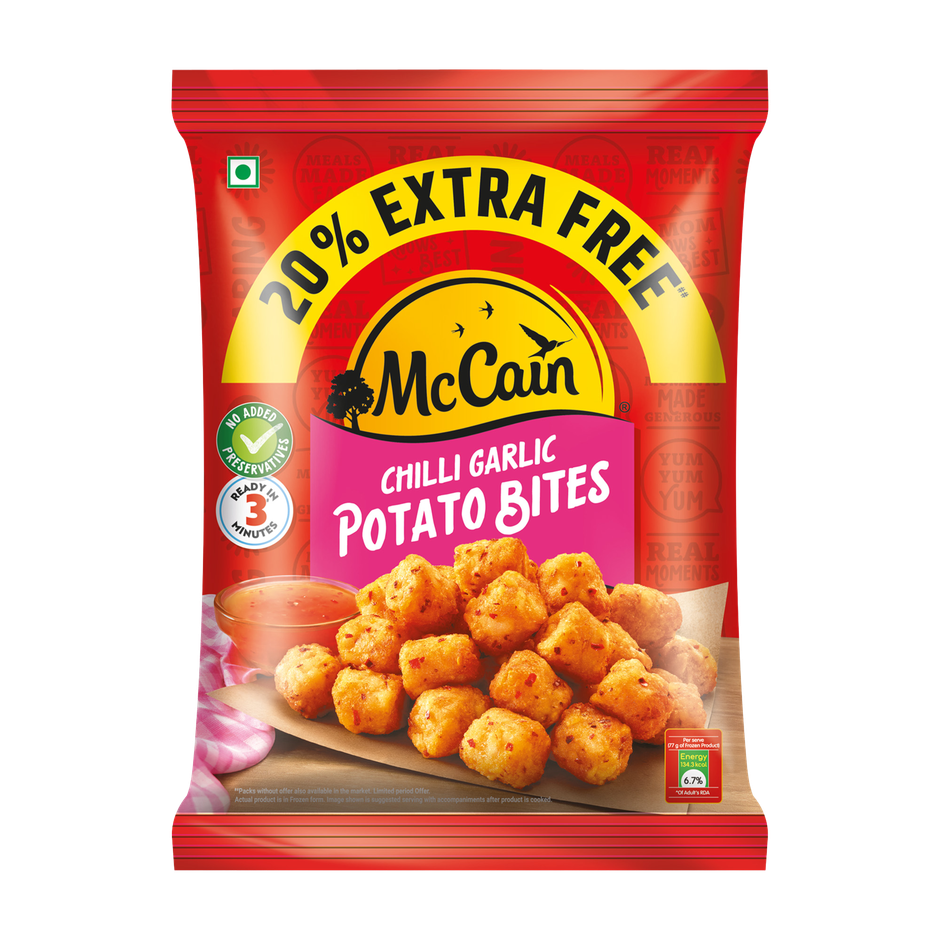 McCain Chilli Garlic Potato Bites Combo 