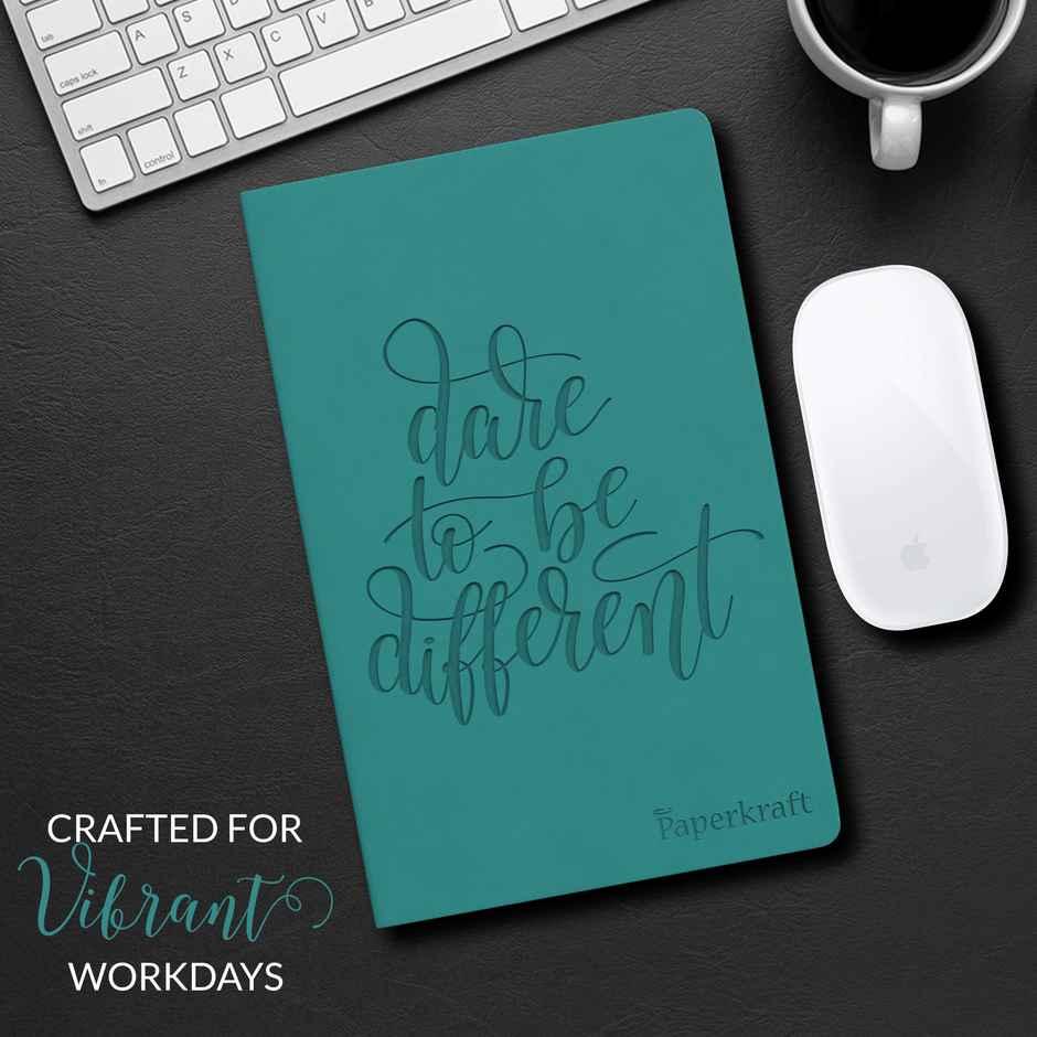 Paperkraft Unruled Debossed PU Notebook | 210 x 145 mm | 192 Pages