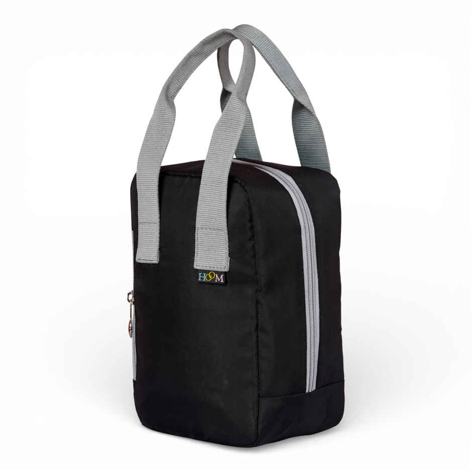 HOOM Solid Colour Lunch Bag with Met-PET Insulation & Front Pocket | Fresh and Warm for Longer