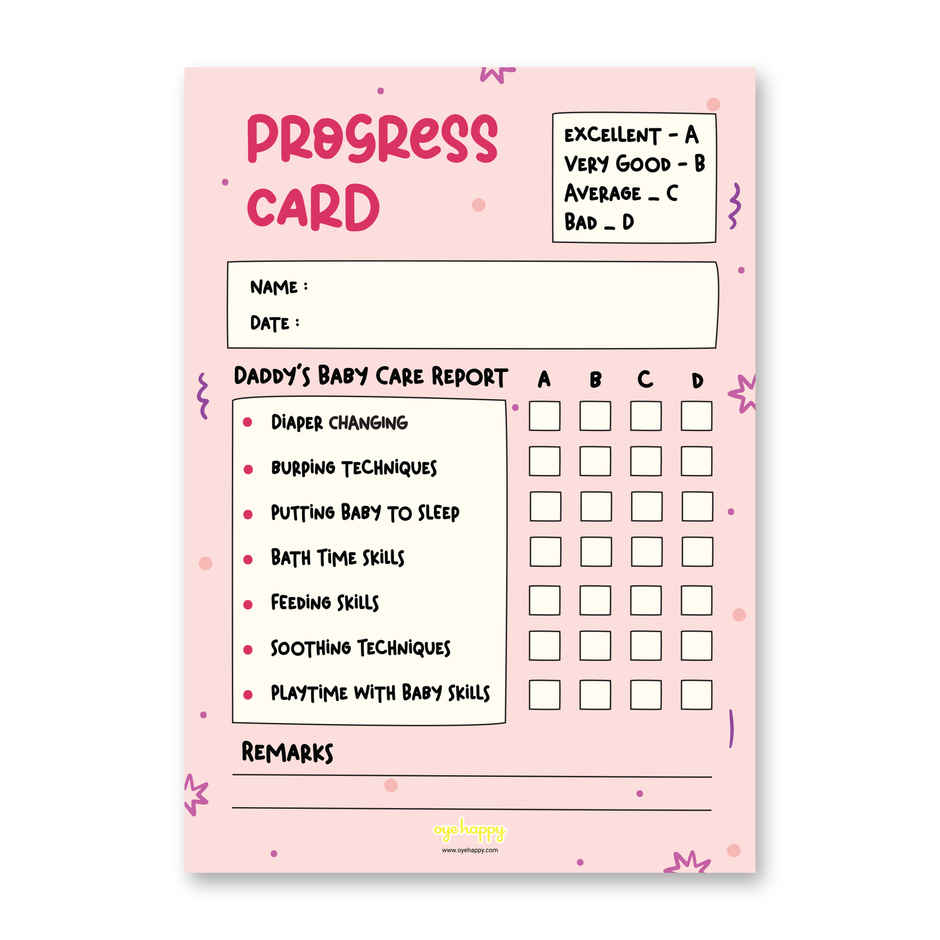 Report Card For New Dads | Oye Happy
