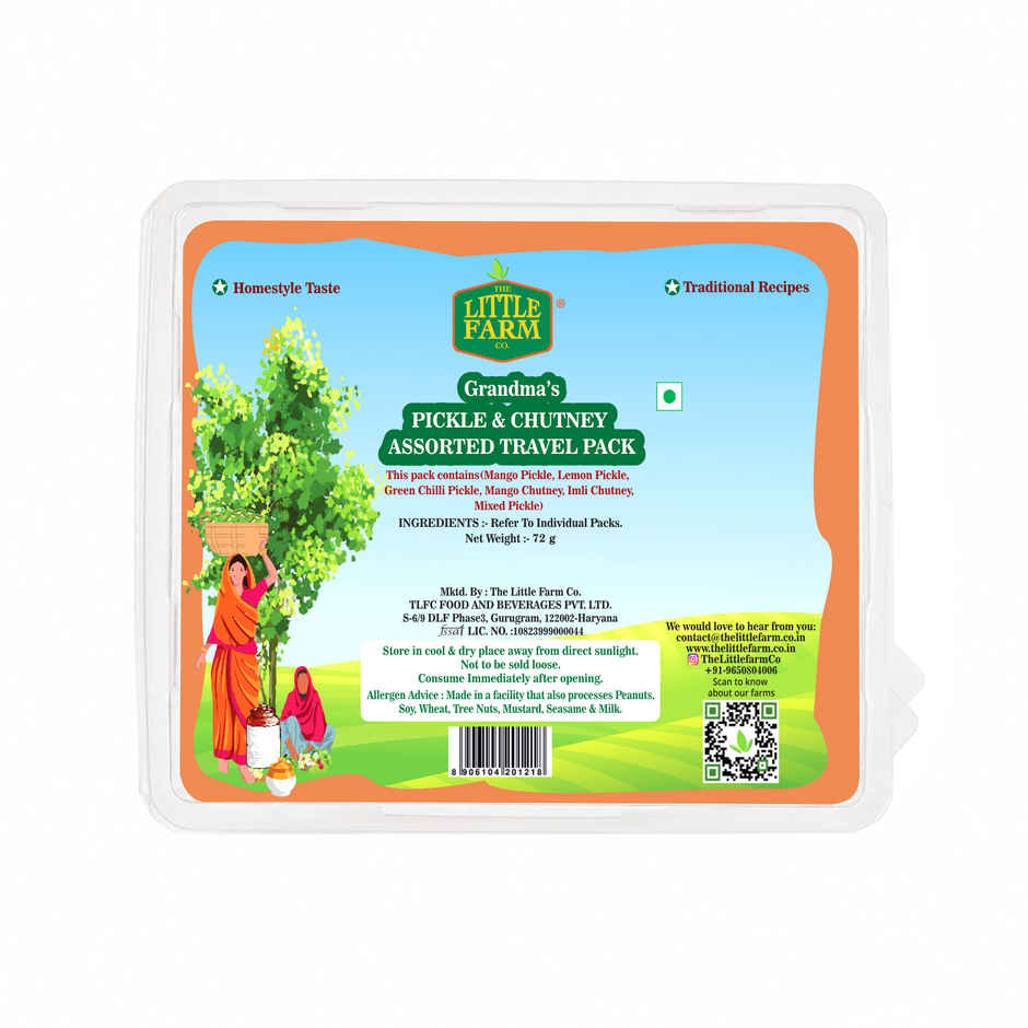 The Little Farm Co. Pickle & Chutney Assorted Travel Pack