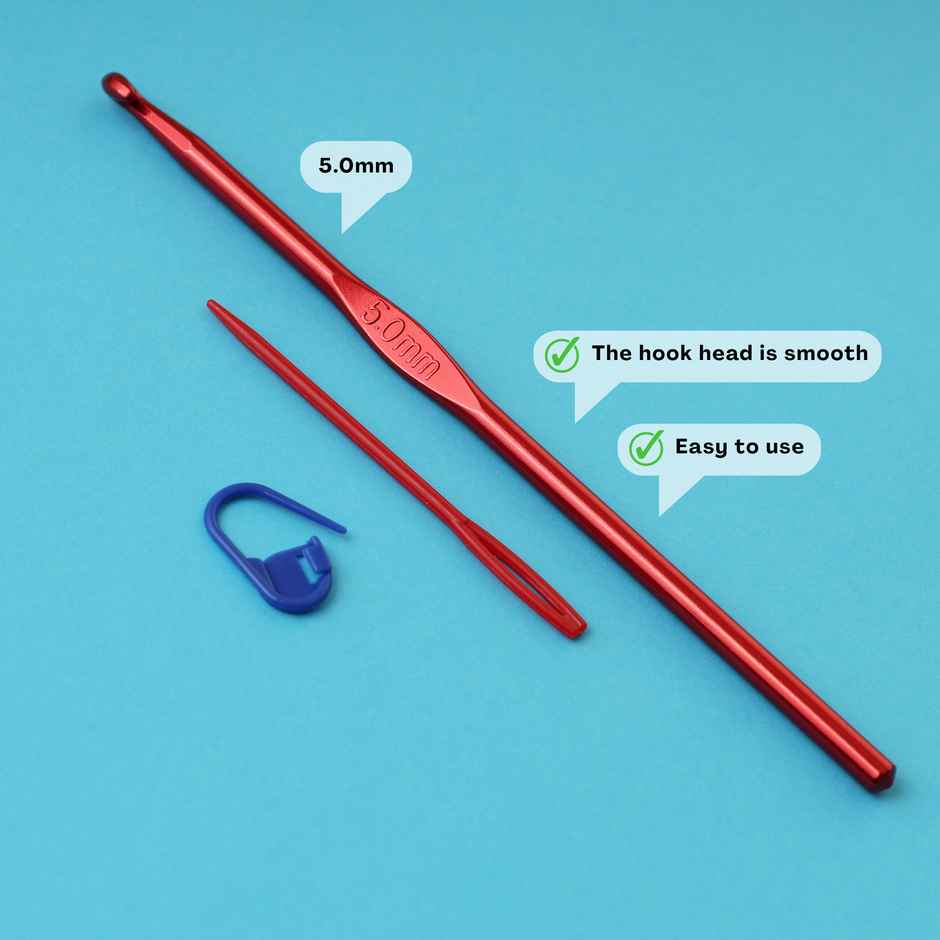 Crochet Penguin Kit | Complete Craft Set with Yarn, Hook and Pattern for Handmade Penguin|Oye Happy