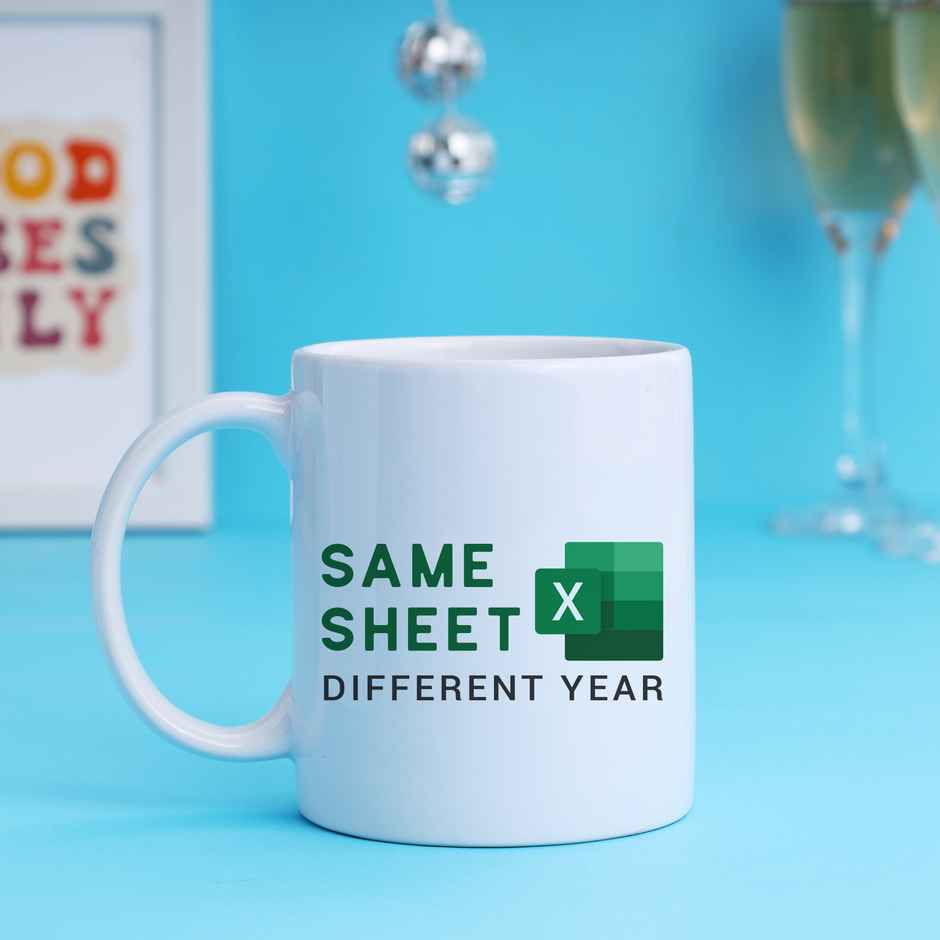 Funny Excel Sheet Mug - Hilarious Office Gag Gift for Coworkers and Bosses