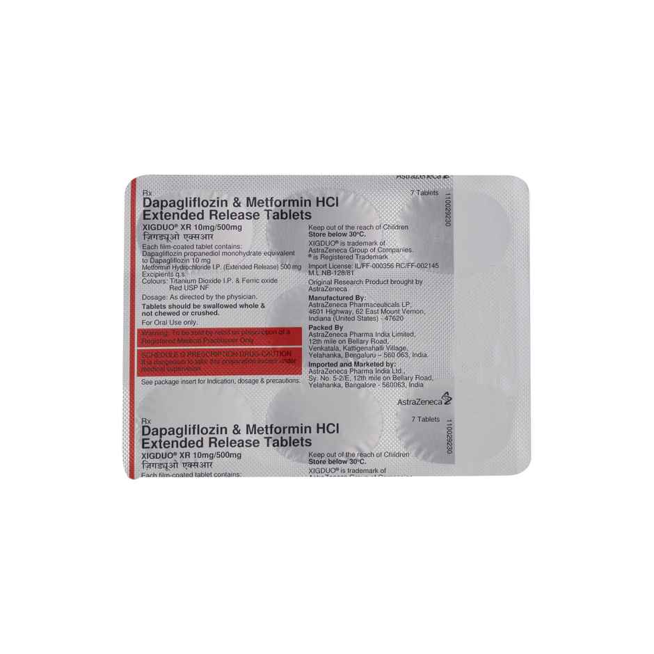 Xigduo XR 10mg/500mg Tablet ER