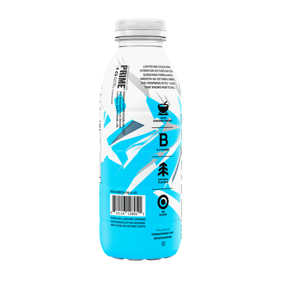 Prime Hydration Ice Blue Chill Flavour | Blueberry - Orange And Lime Flavoured Drink