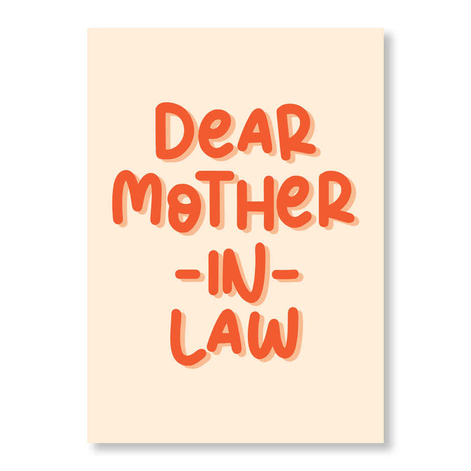 Dear Mother-in-Law Special Greeting Card | Oye Happy