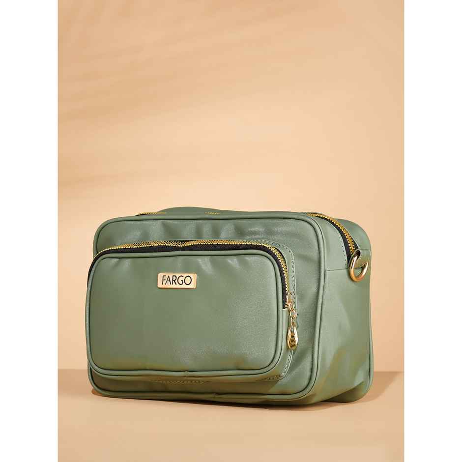 Fargo Womens Stylish Green Sling Bag | FGO-785