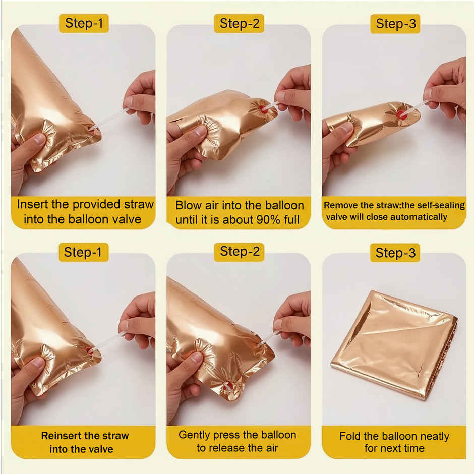 Golden Foil Disco Balloons | Birthday Decoration | Party Needs | Propcon