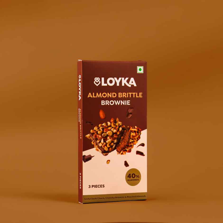 LOYKA Almond Brittle Brownie Chocolate Box | 43.5 g