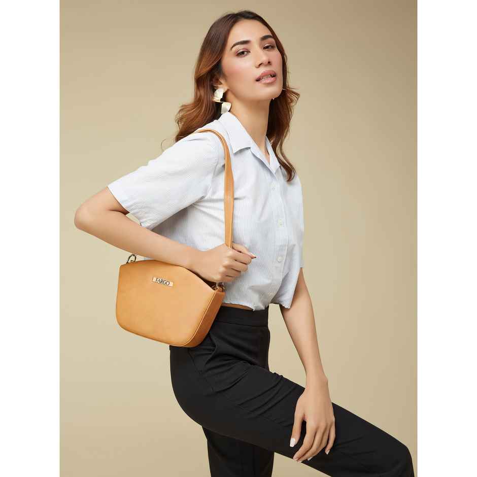 Fargo Womens Trendy Yellow Sling Bag | FGO-764