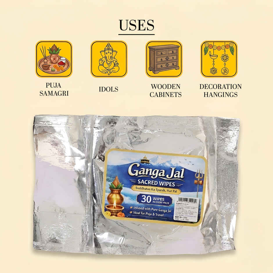 Ganga Jal wet Wipes | Happy Mail