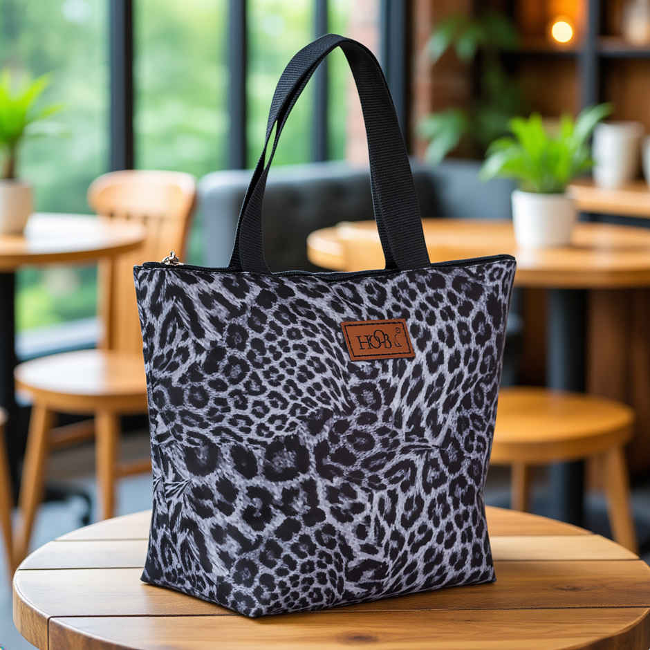 HOOM Print Lunch Bag with Met-PET Aluminium Insulation | Keeps Food Fresh & Warm for Longer