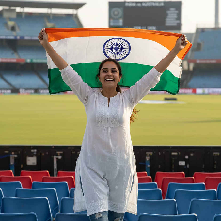 Indian Flag small | 3 x 2 ft | Tricolor Flag for Cricket Match Parties | Propcon