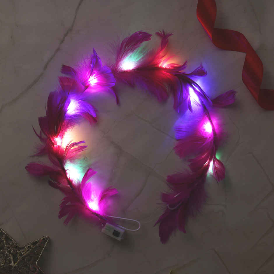 Feather LED Tiara | Birthday Celebration | Party Needs | Assorted | Propcon