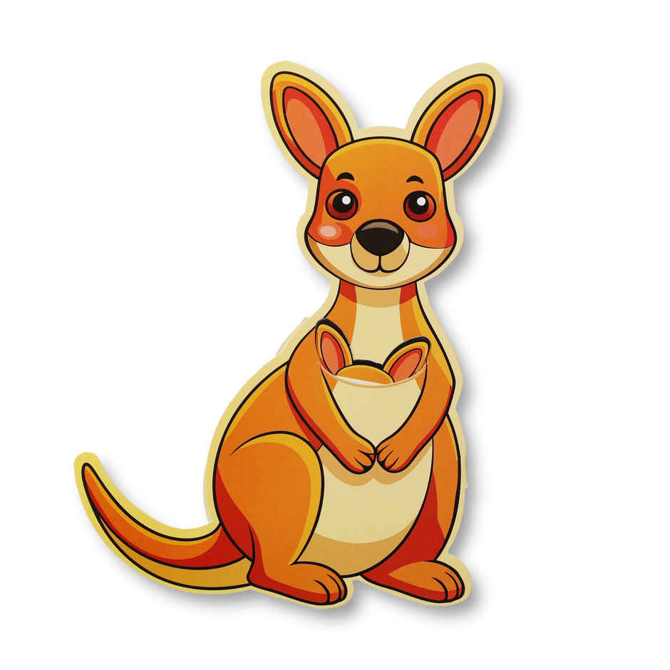 Kangaroo Pull-Out Greeting Card For Mom| Oye Happy