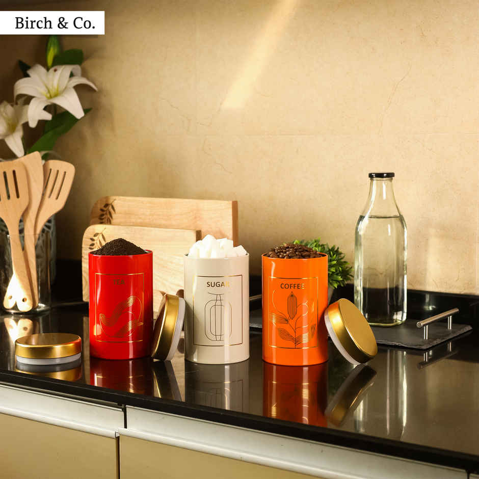 Birch & Co. Airtight Container - Tea Coffee Sugar