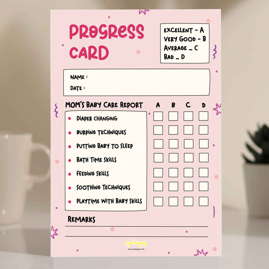 Report Card for New Moms | Oye Happy